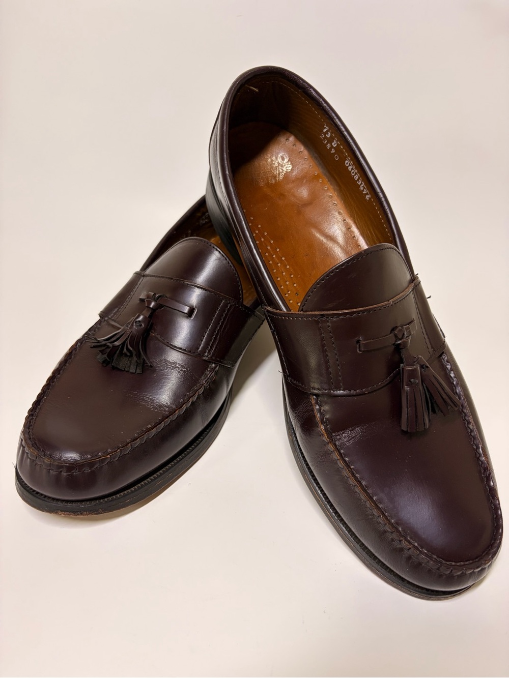 Sebago 23890 Tassel Loafers Men’s 13 D Burgundy Leather Handsewn Shoes preppy